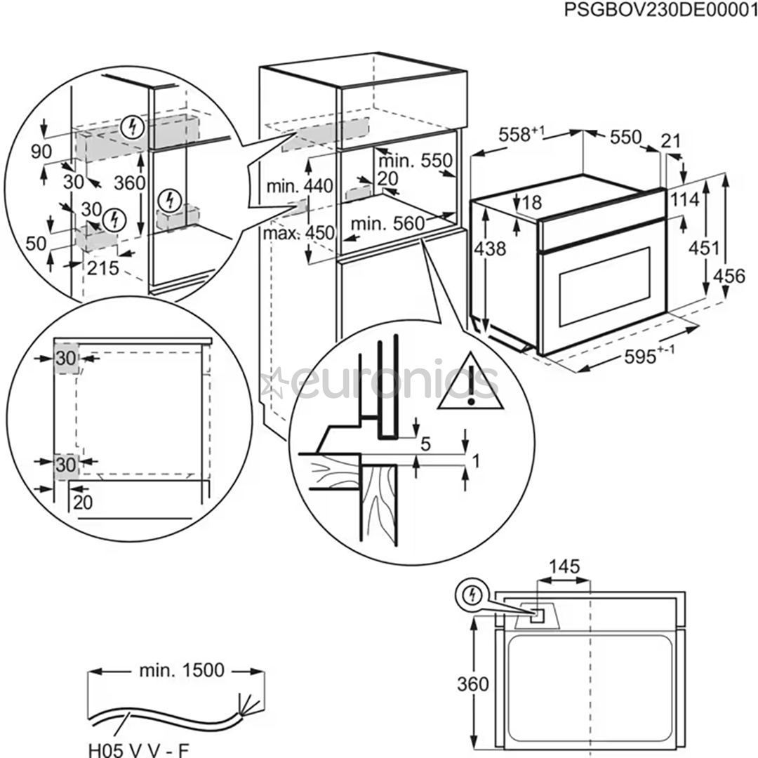 Electrolux 800 Series MealAssist Combiquick®, mikrolainefunktsioon, 44 L, must - Integreeritav kompaktahi