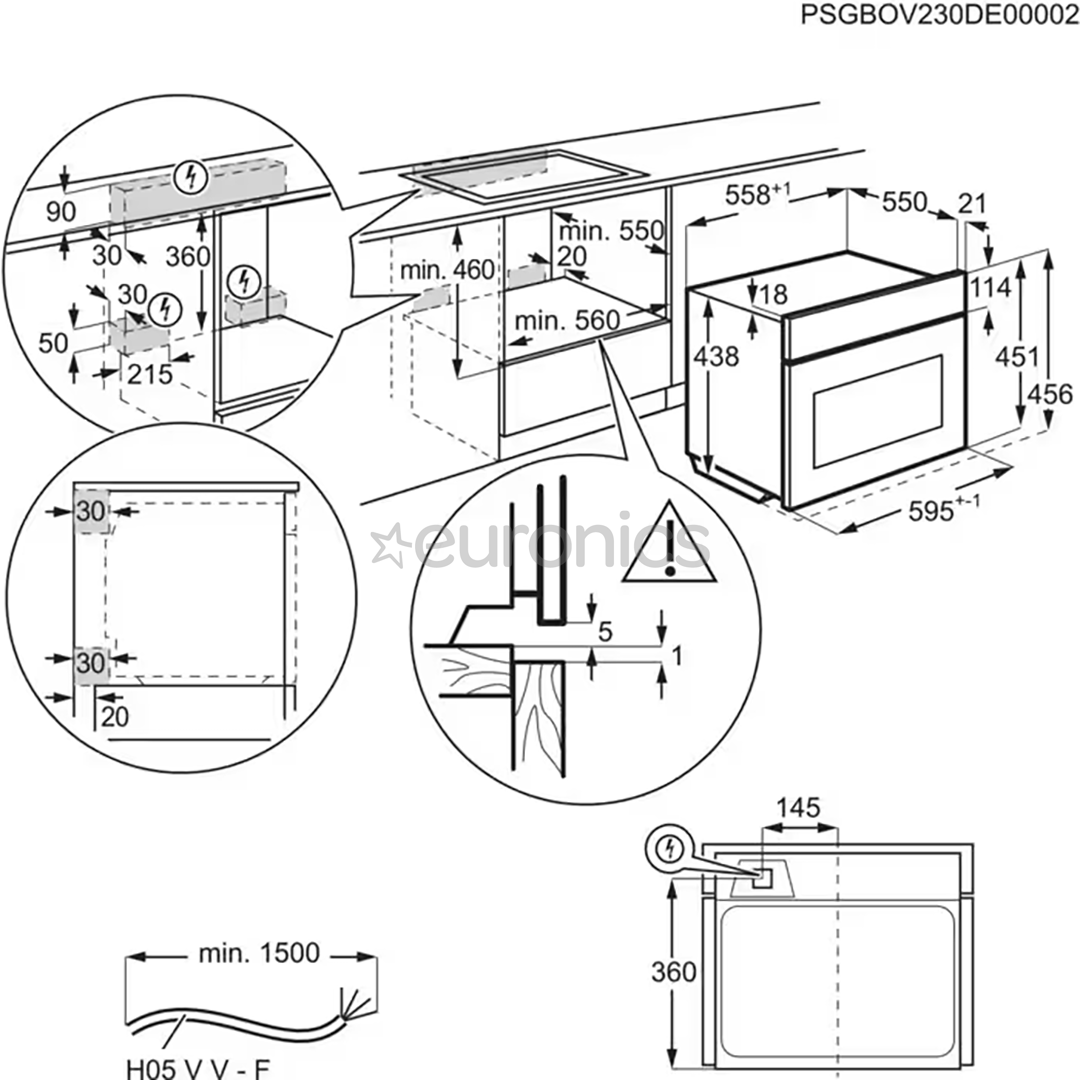Electrolux 800 Series MealAssist Combiquick®, mikrolainefunktsioon, 44 L, must - Integreeritav kompaktahi