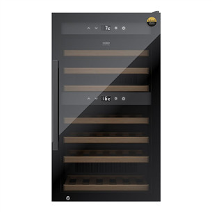 Caso WineExclusive 66 Smart, 66 pudelit, kõrgus 100 cm, must - Veinikülmik 00726