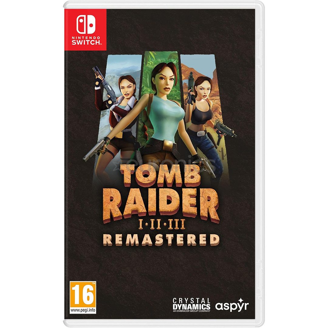 Tomb Raider I-II-III Remastered, Nintendo Switch - Mäng