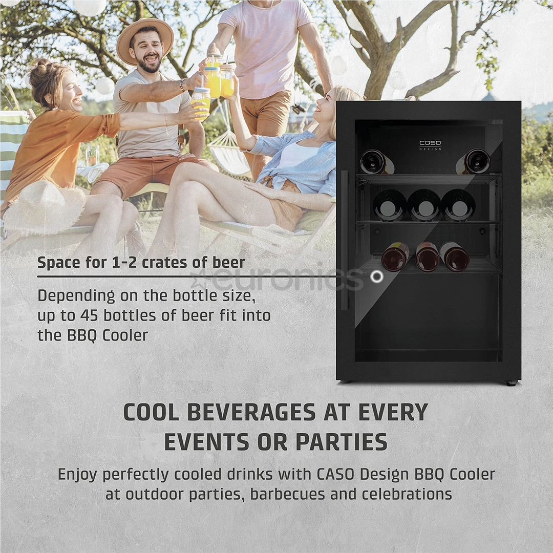 Caso BBQ Cooler S-R, 63 L, height 68 cm, black - BBQ cooler