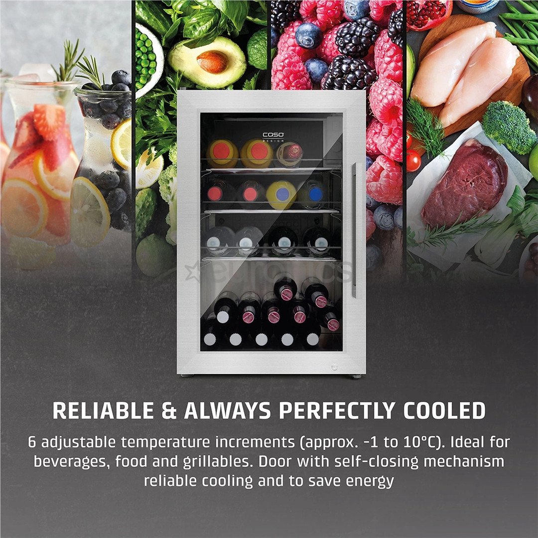 Caso BBQ Cooler S-L, 63 L, height 68 cm, stainless steel - BBQ cooler