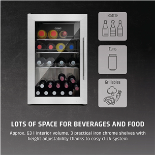 Caso BBQ Cooler S-L, 63 L, kõrgus 68 cm, roostevaba teras - Jahuti