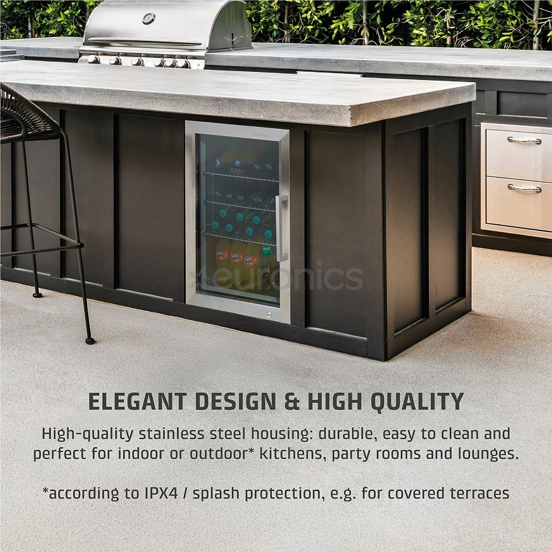 Caso BBQ Cooler S-L, 63 L, height 68 cm, stainless steel - BBQ cooler