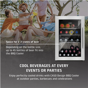 Caso BBQ Cooler S-L, 63 L, kõrgus 68 cm, roostevaba teras - Jahuti