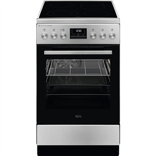 AEG SteamBake, 58 L, laius 50 cm, roostevaba teras - Keraamiline pliit CCB56490BM