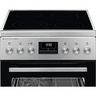 AEG SteamBake, 58 L, laius 50 cm, roostevaba teras - Keraamiline pliit