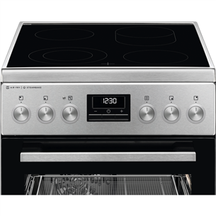 AEG SteamBake, 58 L, width 50 cm, stainelss steel - Ceramic cooker