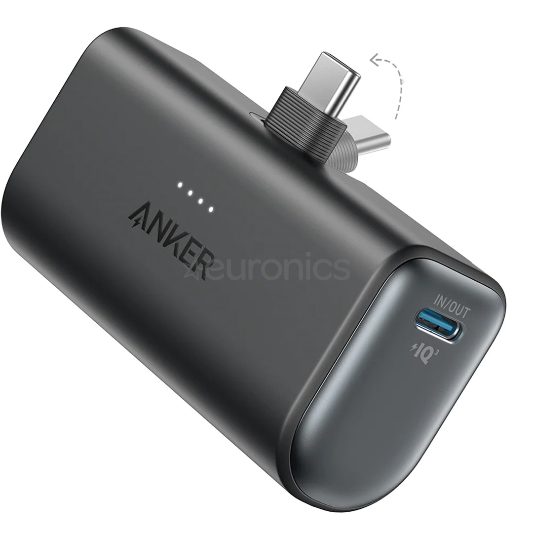 Anker Nano Power Bank, 22,5 W, 5000 mAh, black stone - Power bank