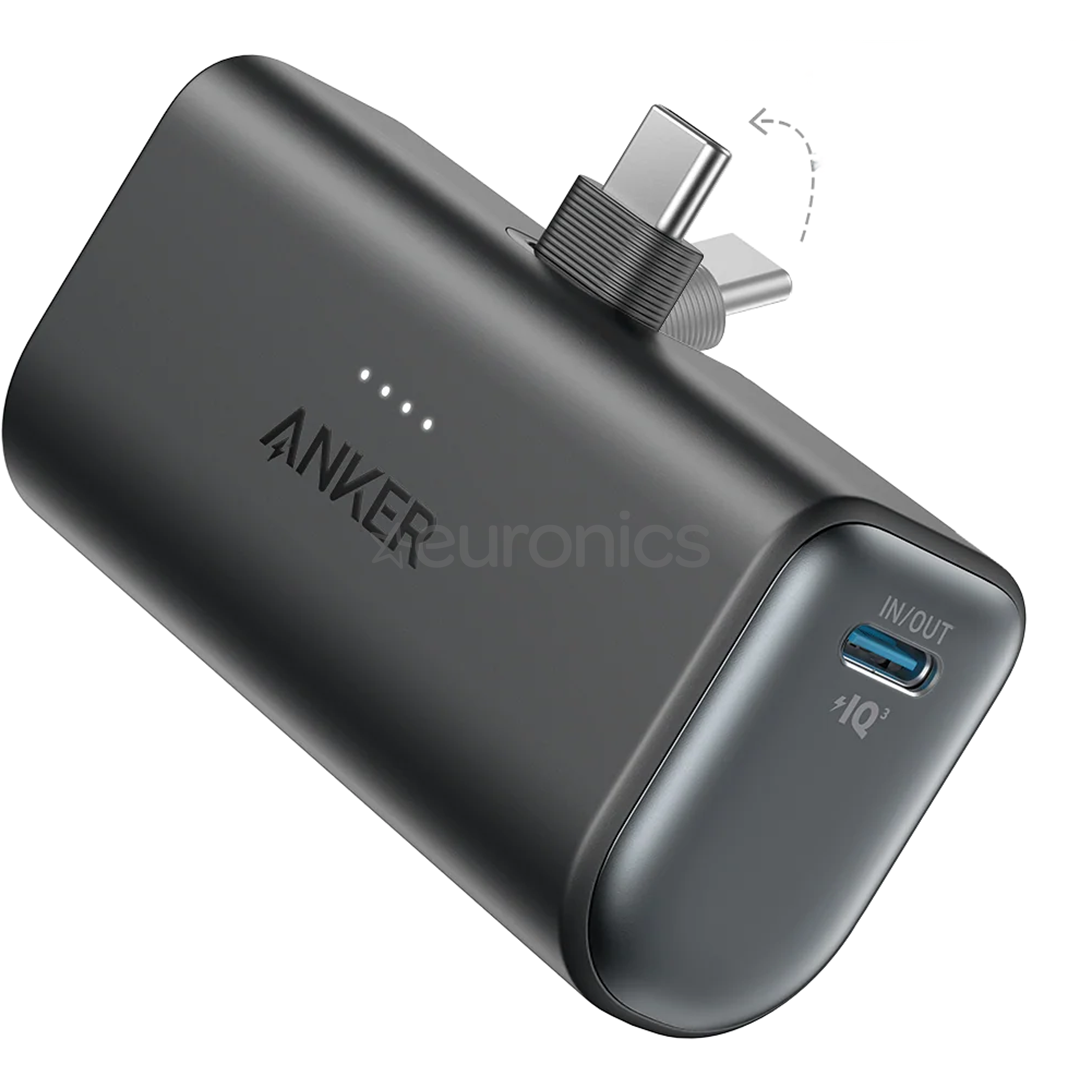 Anker Nano Power Bank, 22,5 W, 5000 mAh, black stone - Power bank