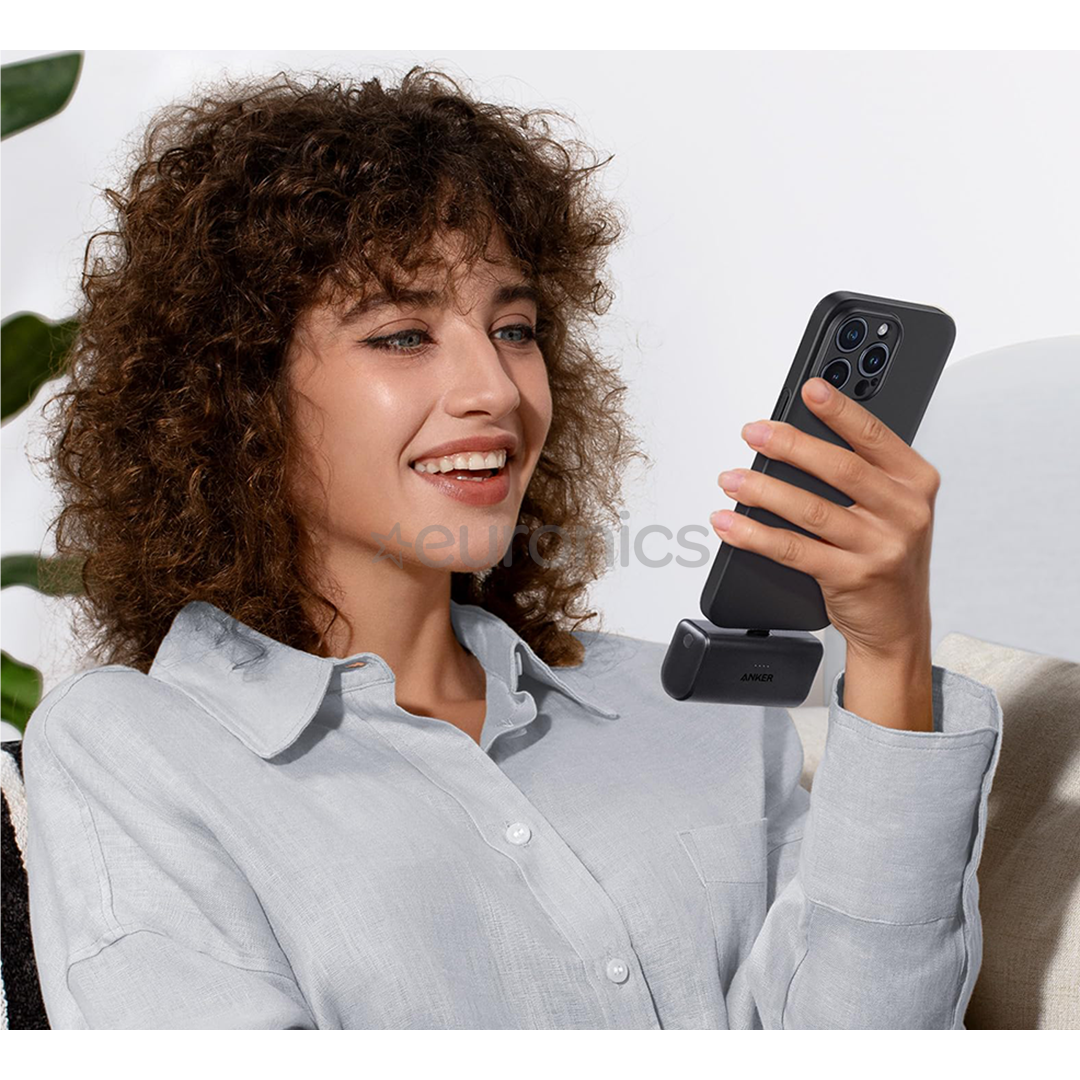 Anker Nano Power Bank, 22,5 W, 5000 mAh, black stone - Power bank