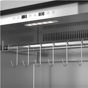 Caso DryAged Master 380 Pro, 380 L, kõrgus 186 cm, must/roostevaba teras - Laagerduskapp