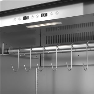 Caso DryAged Master 380 Pro, 380 L, kõrgus 186 cm, must/roostevaba teras - Laagerduskapp