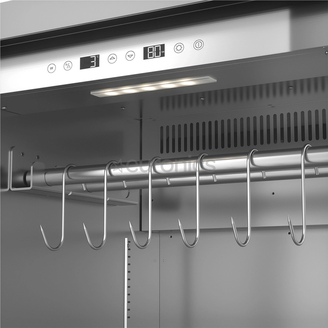 Caso DryAged Master 380 Pro, 380 L, kõrgus 186 cm, must/roostevaba teras - Laagerduskapp