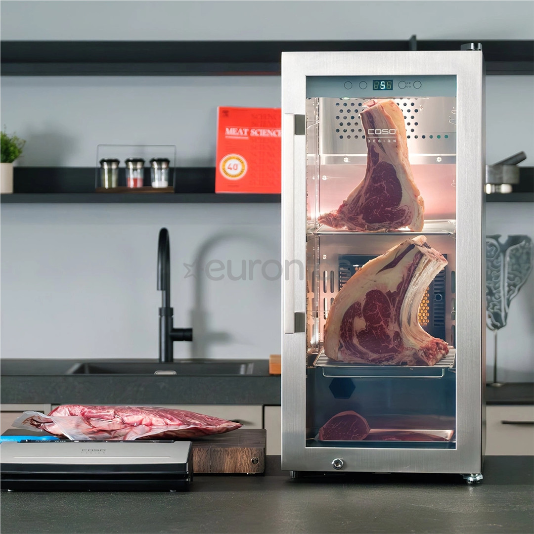 Caso DryAged Master 63, 63 L, kõrgus 88 cm, must/roostevaba teras - Laagerduskapp