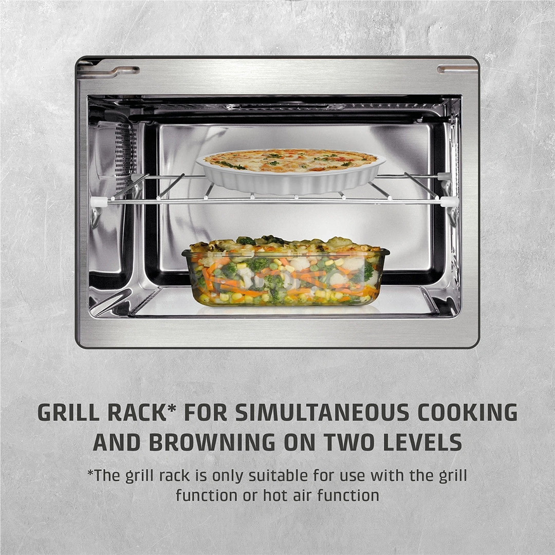 Caso MG 20 Ceramic menu, 800 W, stainless steel/black - Microwave oven with grill