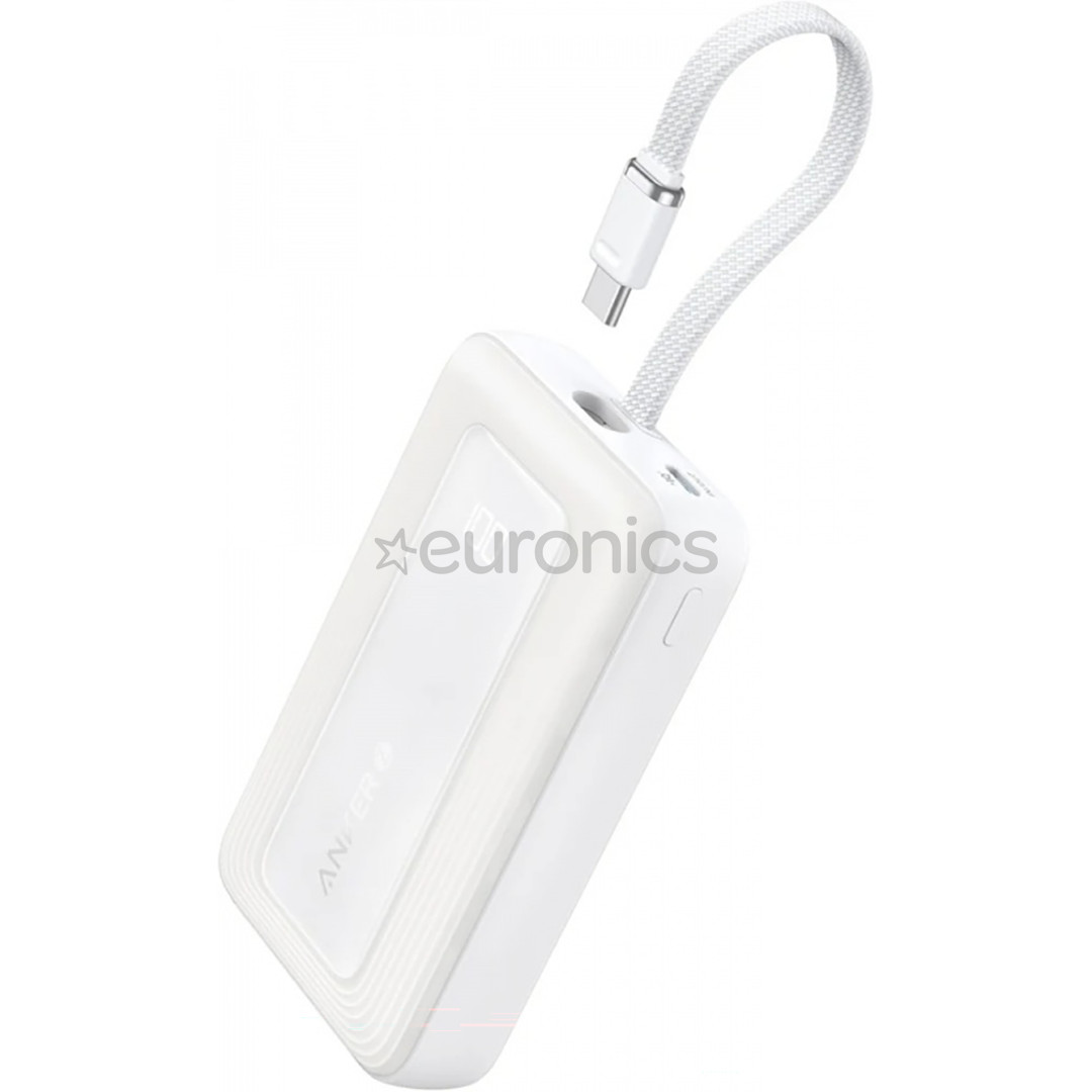 Anker Zolo Power Bank, 30 Вт, 10000 мАч, белый - Внешний аккумулятор