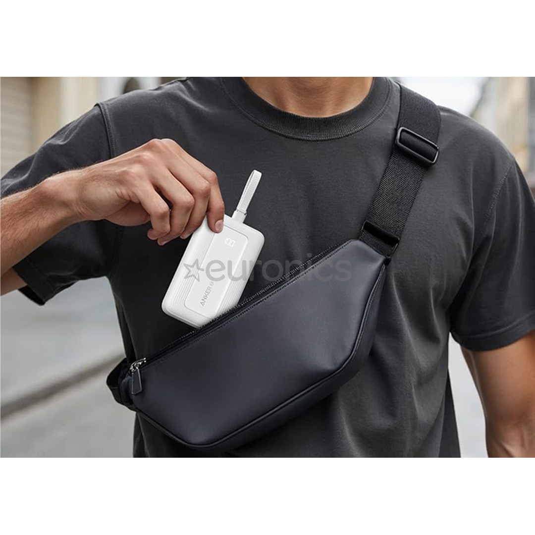 Anker Zolo Power Bank, 30 Вт, 10000 мАч, белый - Внешний аккумулятор