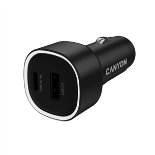 Canyon OnDrive 85, USB-A, USB-C, 83 W, black - Car charger CNE-CCABR8AC