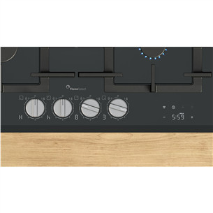 Bosch, Series 8, width 59 cm, black - Built-in gas hob