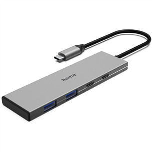 Hama USB-C Hub, 2x USB-C, 2x USB-A 3.2 Gen 2, hall - USB jagaja