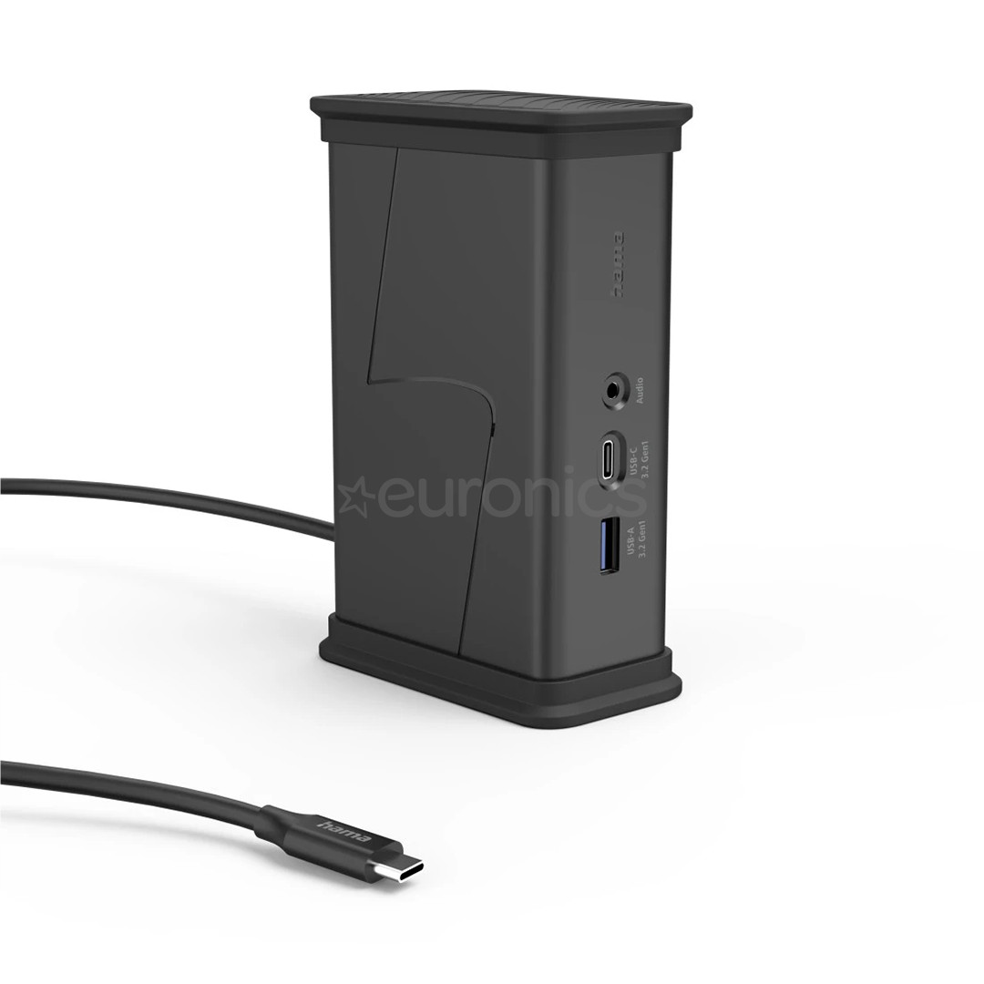 Hama Connect2Office, USB-C, 9 портов, 100 Вт, серый - Док-станция для ноутбука