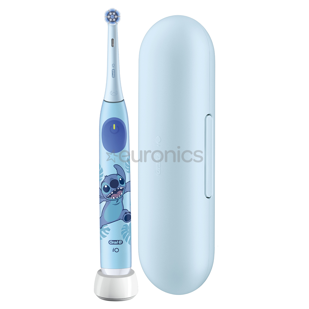 Braun Oral-B iO Kids, Disney, Stitch, sinine - Elektriline hambahari + vutlar