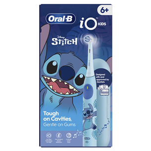 Braun Oral-B iO Kids, Disney, Stitch, sinine - Elektriline hambahari + vutlar
