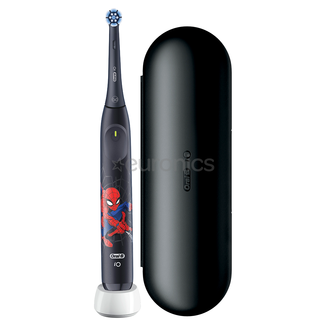 Braun Oral-B iO Kids, Marvel Spiderman, must - Elektriline hambahari + vutlar