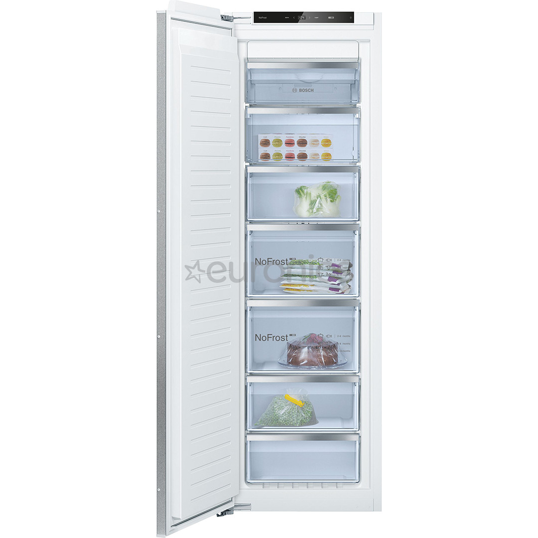Bosch, Series 6, NoFrost, 212 L, height 177 cm - Built-in freezer