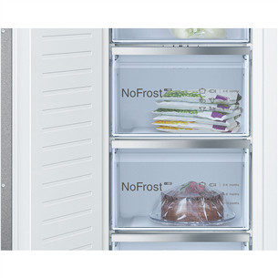 Bosch, Series 6, NoFrost, 212 L, height 177 cm - Built-in freezer