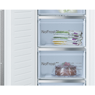 Bosch, Series 6, NoFrost, 212 L, height 177 cm - Built-in freezer