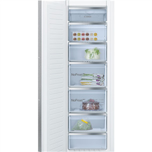 Bosch, Series 6, NoFrost, 212 L, height 177 cm - Built-in freezer