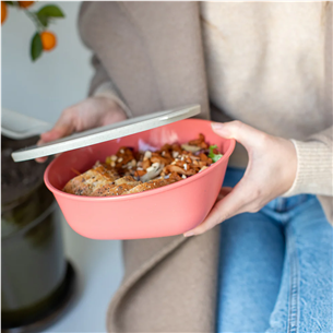 Koziol CONNECT BOX 1,3 л, коралловый - Миска с крышкой