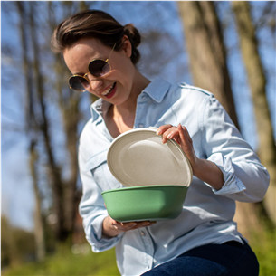 Koziol CONNECT BOX 1.3 L, green - Box with lid