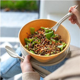 Koziol CONNECT BOX 1,3 л, коричневый - Миска с крышкой