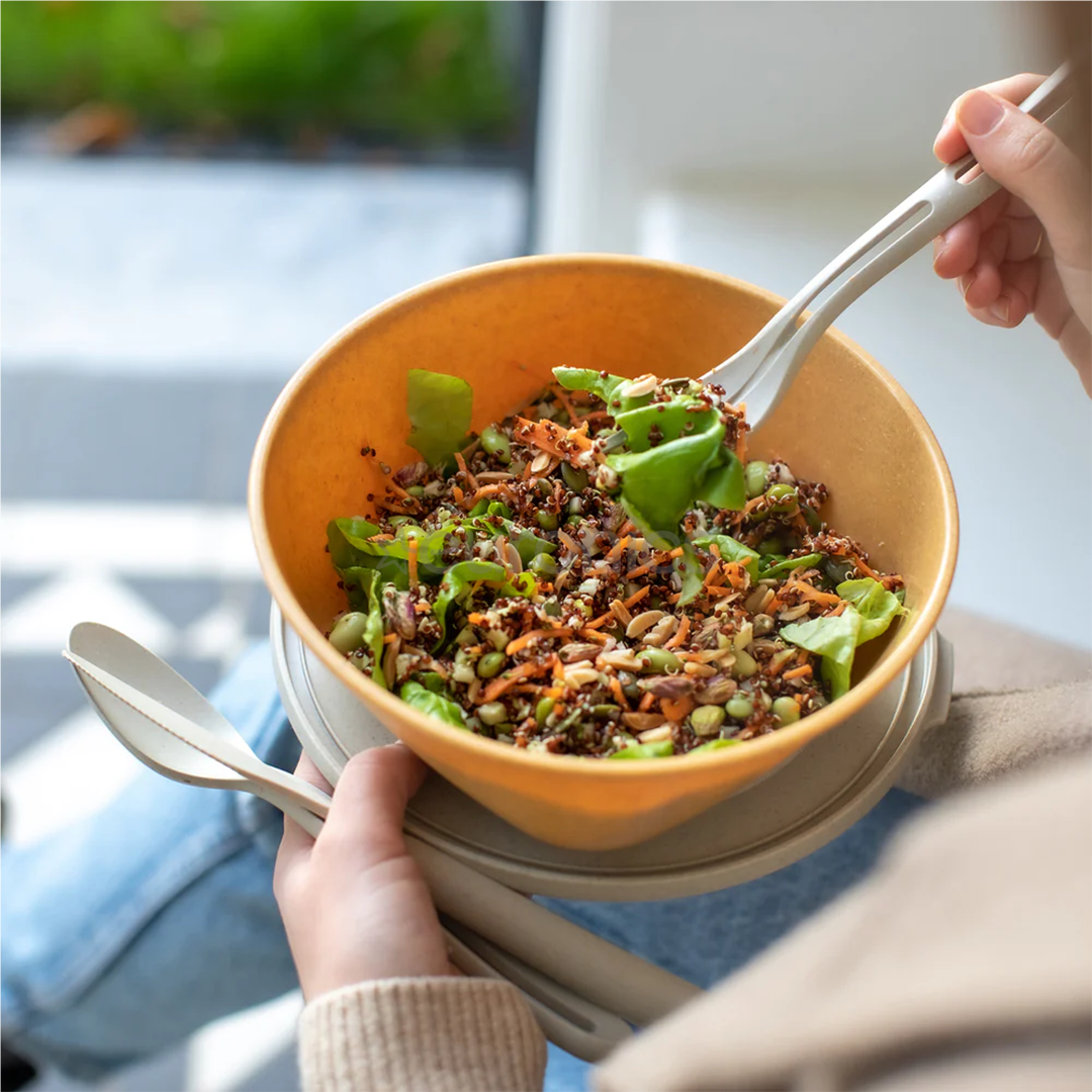 Koziol CONNECT BOX 1,3 л, коричневый - Миска с крышкой