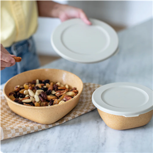 Koziol CONNECT BOX 1,3 л, коричневый - Миска с крышкой