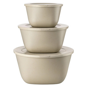 Koziol CONNECT BOX SET STOCKHOLM, 3-osaline, helepruun - Toidukarpide komplekt PR000126805