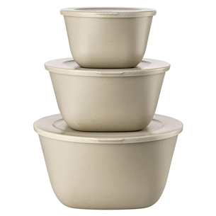 Koziol CONNECT BOX SET STOCKHOLM, 3-osaline, helepruun - Toidukarpide komplekt PR000126805