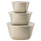 Koziol CONNECT BOX SET STOCKHOLM, 3-osaline, helepruun - Toidukarpide komplekt