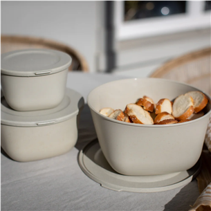 Koziol CONNECT BOX SET STOCKHOLM, 3-osaline, helepruun - Toidukarpide komplekt