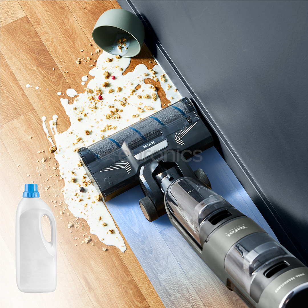 Tefal X-Clean 4, märg- ja kuivpuhastus, hall - Juhtmevaba kõvapõranda puhastaja