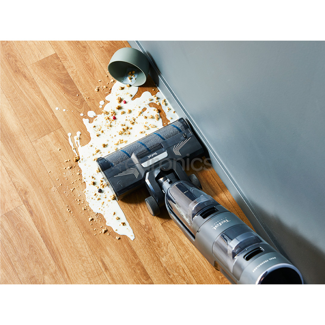 Tefal X-Clean 4, märg- ja kuivpuhastus, hall - Juhtmevaba kõvapõranda puhastaja