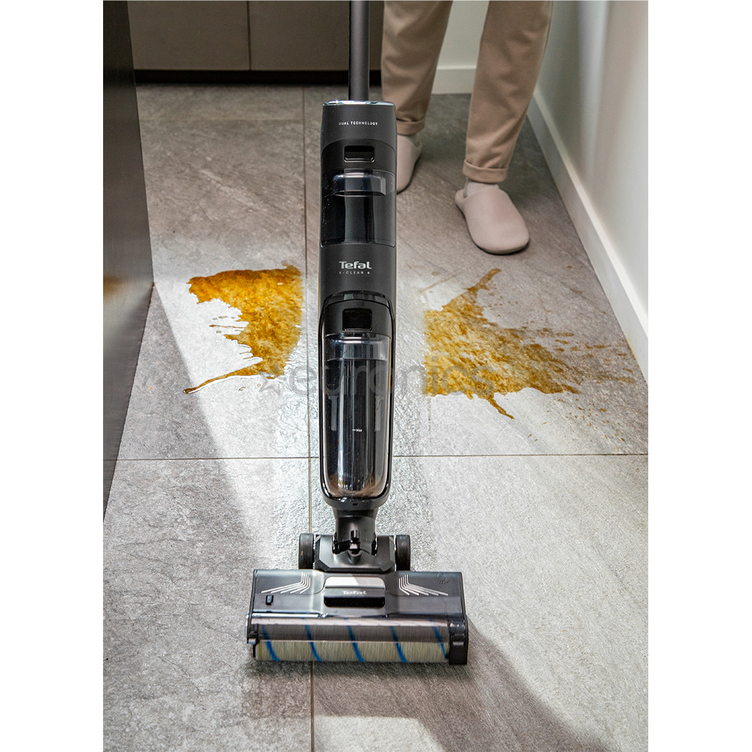 Tefal X-Clean 4, märg- ja kuivpuhastus, hall - Juhtmevaba kõvapõranda puhastaja