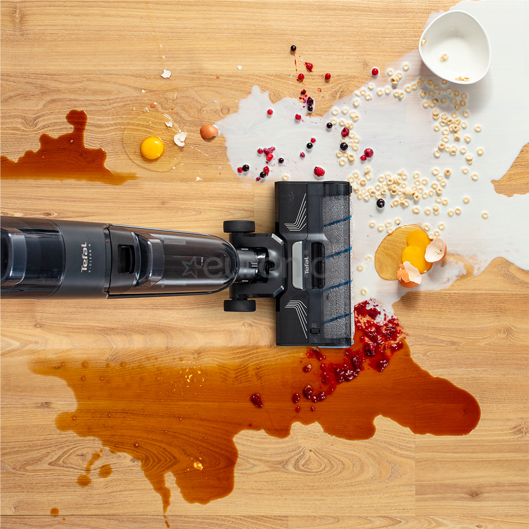 Tefal X-Clean 4, märg- ja kuivpuhastus, hall - Juhtmevaba kõvapõranda puhastaja