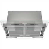 Miele, 600 m³/h, width 56.1 cm, transparent glass - Built-in cooker hood