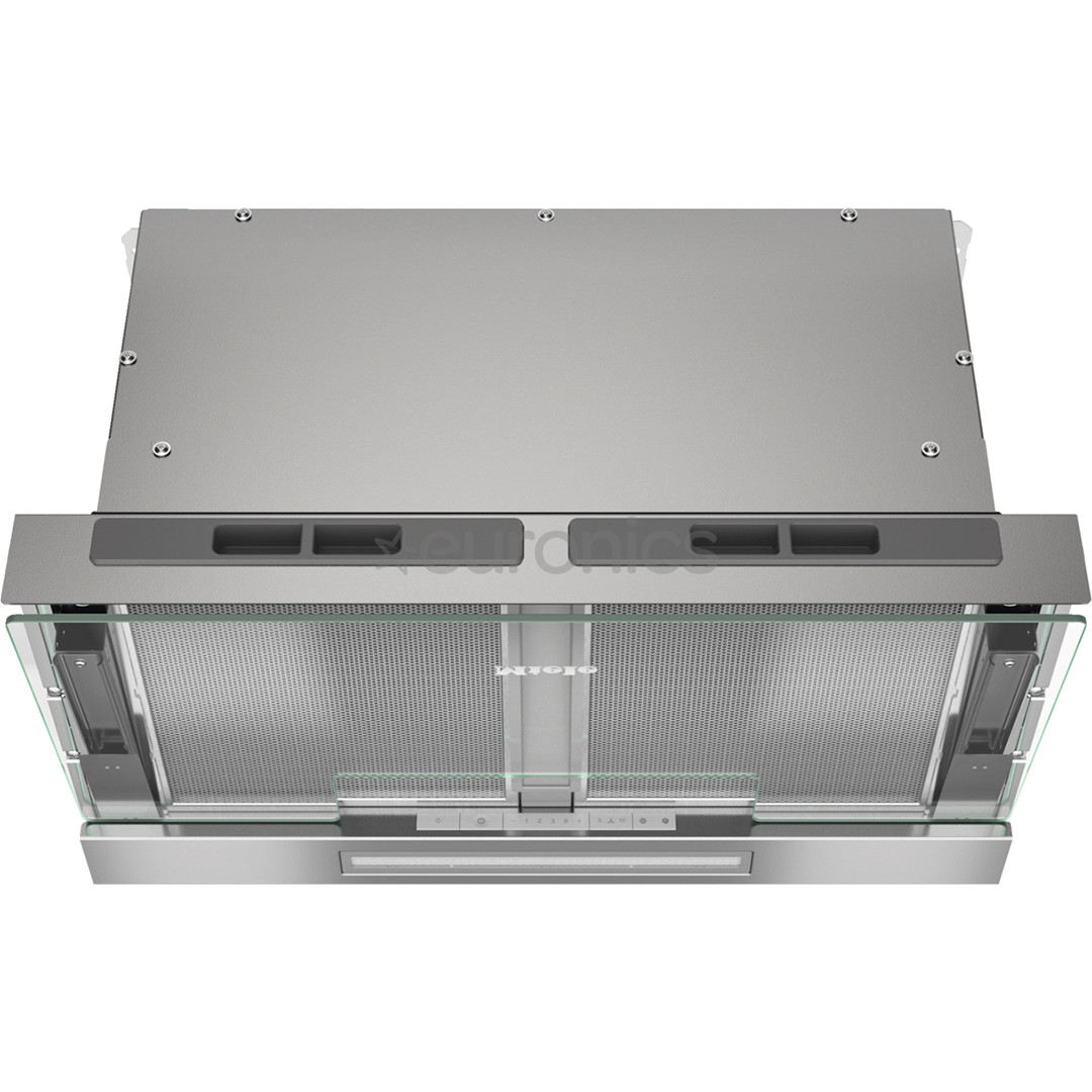 Miele, 600 m³/h, width 56.1 cm, transparent glass - Built-in cooker hood