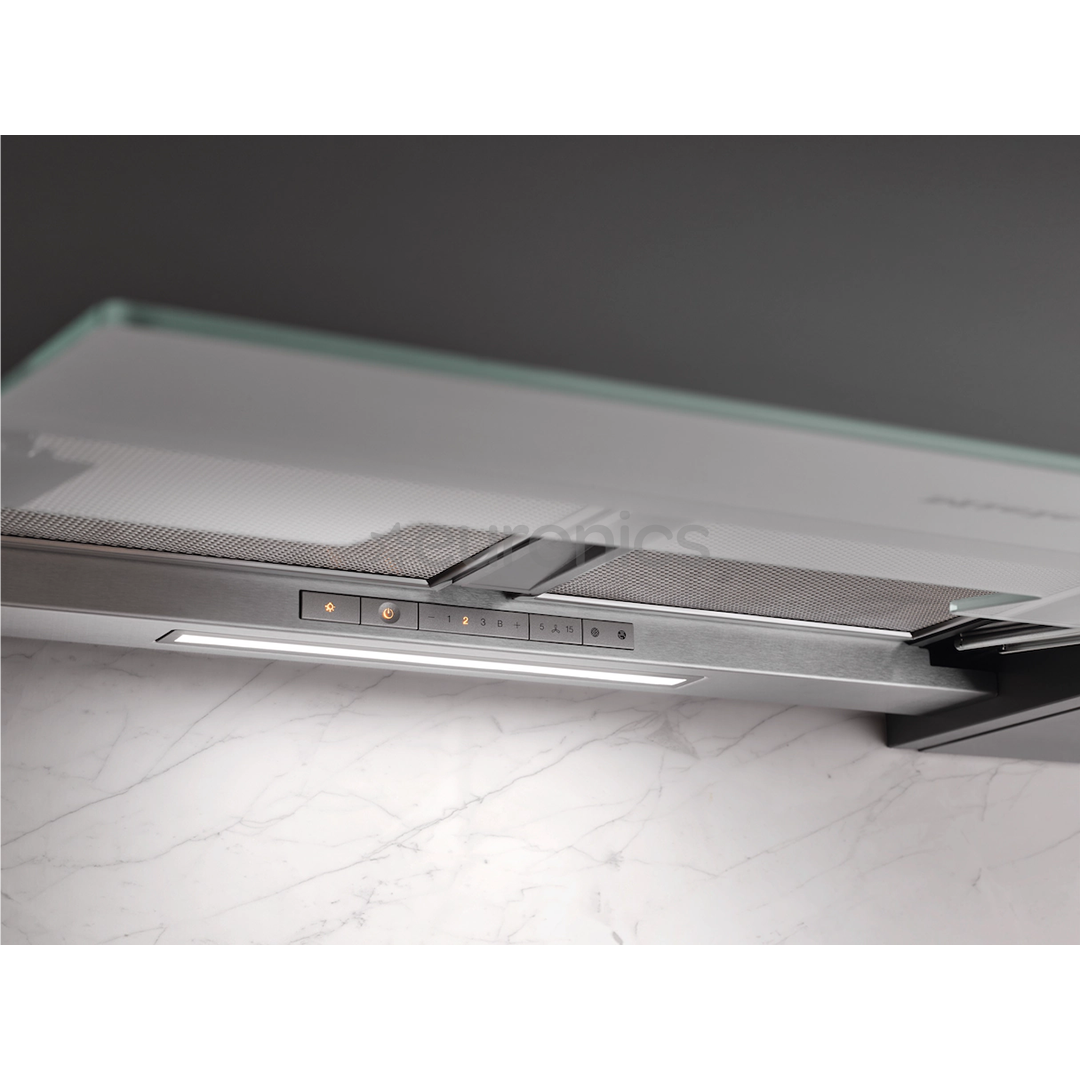 Miele, 600 m³/h, width 56.1 cm, transparent glass - Built-in cooker hood