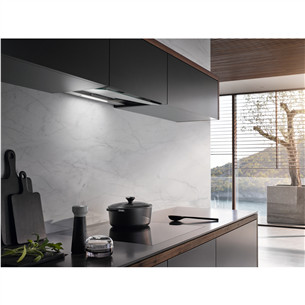 Miele, 600 m³/h, width 56.1 cm, transparent glass - Built-in cooker hood